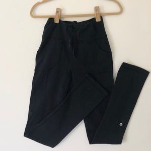 Lululemon Black High Waist Straight Leg Leggings